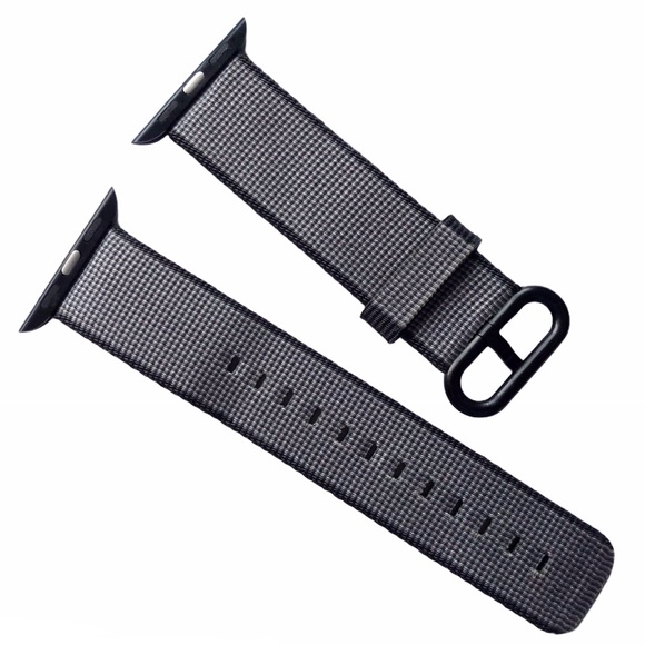 5/$20 NEW Black Nylon Apple Watch Band 38/40/41mm M - Picture 3 of 7